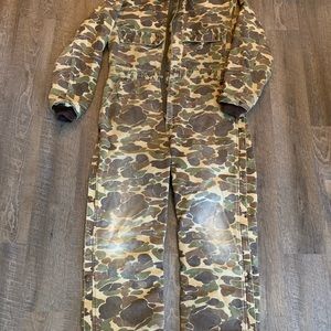 Vintage Carhartt Camo Coveralls Insulated.